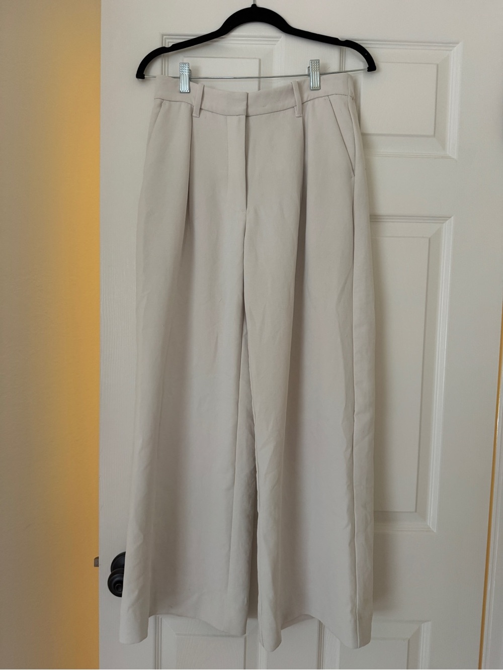 Abercrombie crepe sloane wide leg trousers